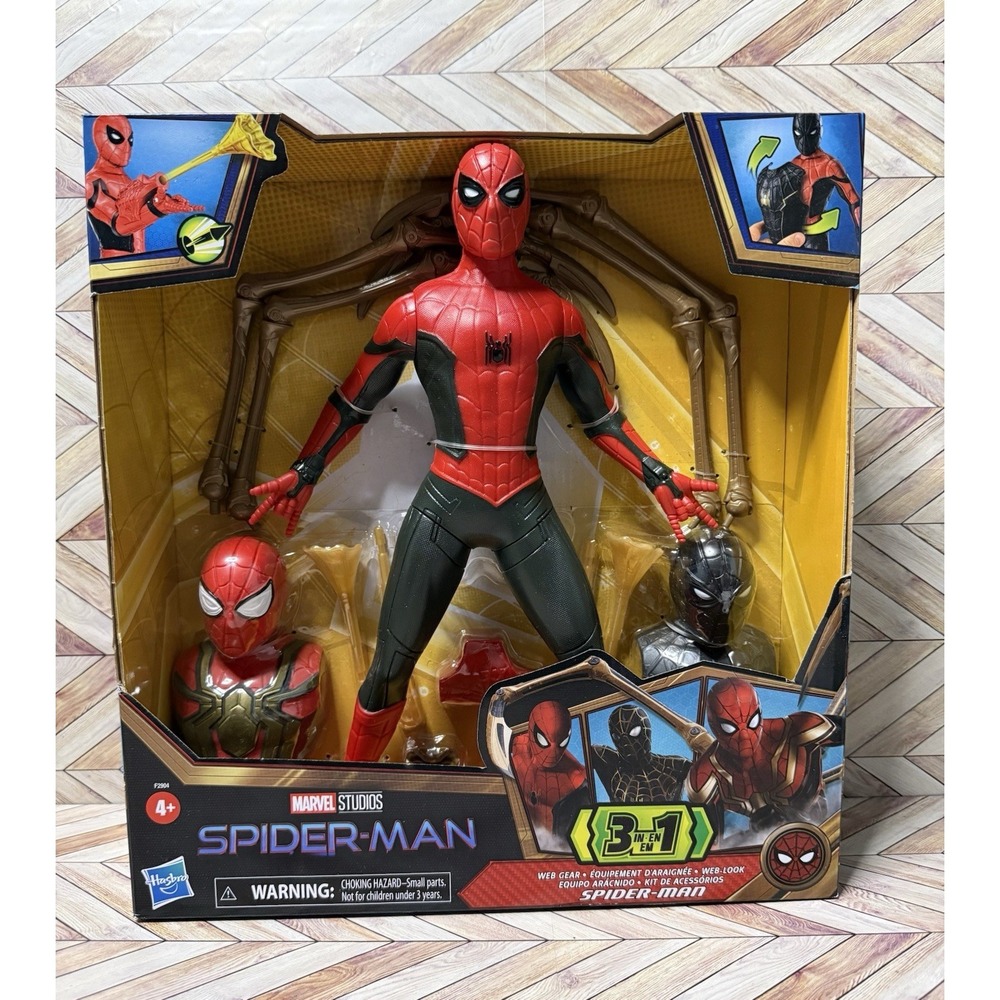Marvel Studios Spider-Man: No Way Home 3-in-1 Web Gear SPIDER-MAN 13" Figure!